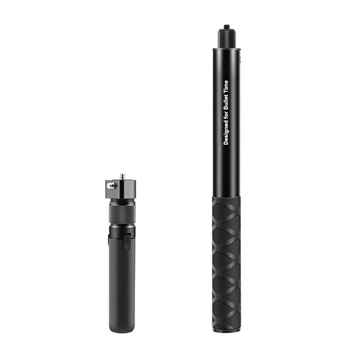 胖牛适用于 Insta360 X3 全景相机延长杆自拍杆PU887B子弹时间旋转手柄桌面三脚支架110cm子弹时间套装