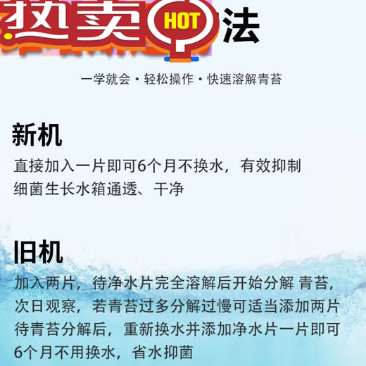 Shantou Lincun Water Resistance Rowing Machine Water Blue Agent Water Resistance Rowing Machine Water Purification Tablets Remove Moss and Remove Algae Rowing Machine Water Resistance Rowing Machine Water Purification Tablets 4 Pack