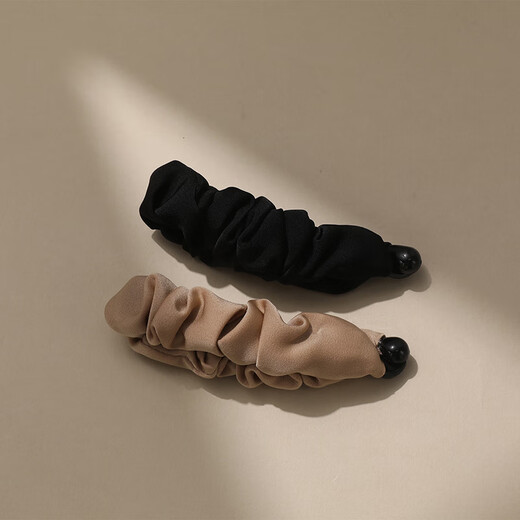 Chimera (CHIMERA) 2 pieces of fabric non-slip vertical clip medium hairpin hairpin fully tied hairpin high ponytail banana clip girl birthday gift