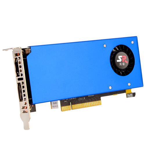 嵩睿刀卡DP+HDMI接口GTX1650/1060/1050Ti/GT1030/RX550半高显卡服务器工控OPS迷你主机小机箱单槽办公 RX550 4G 8X工控刀卡 DP+HDMI