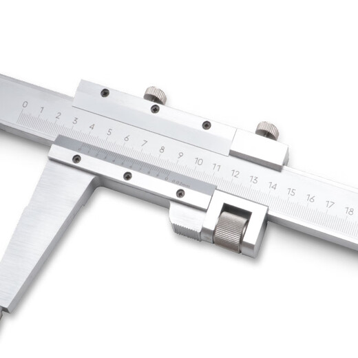 Shanggong Vernier caliper 0-1000mm, graduation value 0.02, measuring claw length 100, mechanical vernier caliper, lower measuring surface, oil level line card, carbon steel oil level caliper, high precision