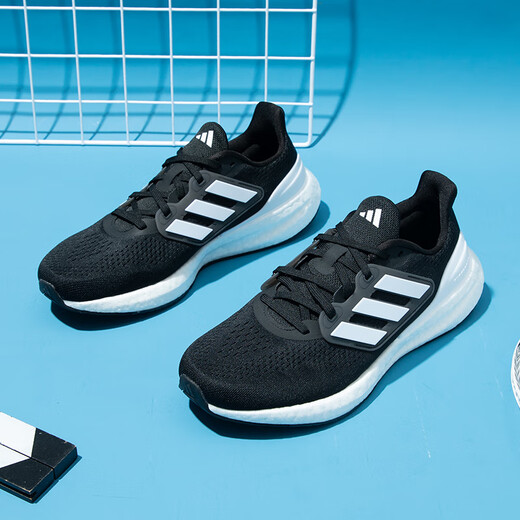 阿迪达斯 （adidas）跑步鞋男鞋冬季新品Ultraboost 21爆米花网面透气休闲运动鞋 IF4839/boost中底/黑白 40.5