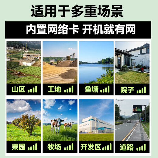 帝防全景高清监控摄像头手机远程室外监控器360度无死角带夜视4G网络无线WiFi农村户外安防监控防盗 4G太阳能三摄三画面+智能追踪+语音对话 128G+全景全彩带夜视