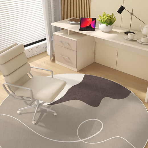 
Vianka round floor mat bedroom light luxury living room floor mat without washing and wiping floor mat computer chair study sound insulation swivel chair cushion Xingyan-14107-round 80cm*80cm (round)