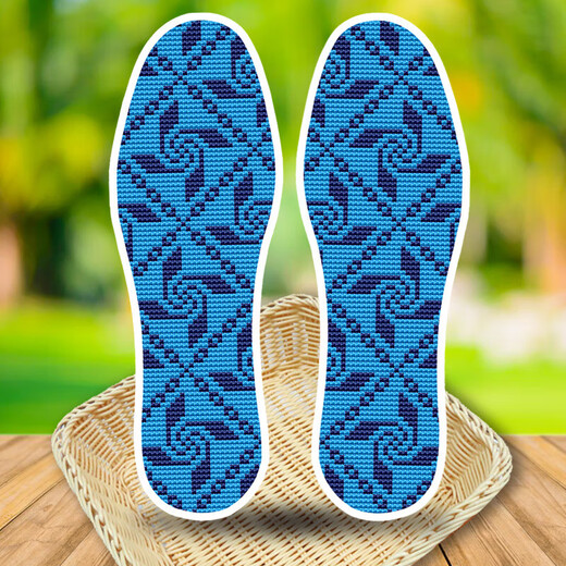 
2023 new printed cotton cloth hand-embroidered cross-stitch insole semi-finished product embroidered by men and women 683 All wishes come true 37