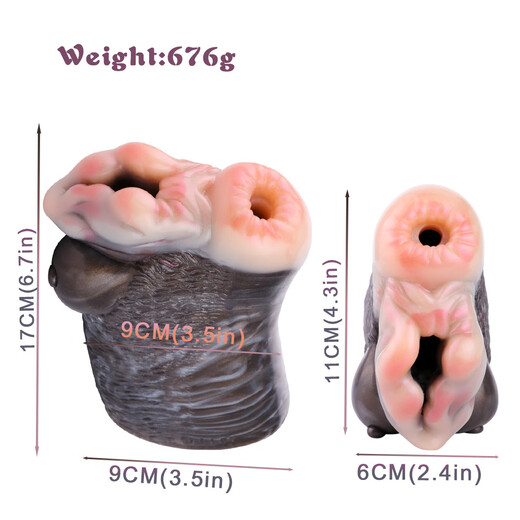 YOCY猎奇飞机杯男用自慰器奇怪异兽动物阴肛倒模双通夹吸 G6189斑马