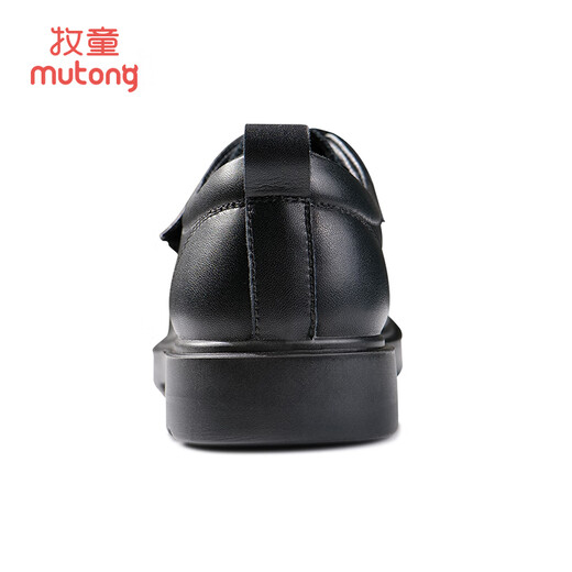 Shepherd boy's black leather shoes spring and autumn boy's shoes campus performance leather shoes casual and versatile little gentleman's etiquette shoes Gentleman's black 33