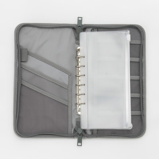 Bolsa de pasaporte Japones Muji Certificado de certificado Bajero Bolsa de almacenamiento Bolsa de aire Boleto de aire Gran capacidad delgada Modelo de gran capacidad Negro incluye 3 bolsas transparentes
