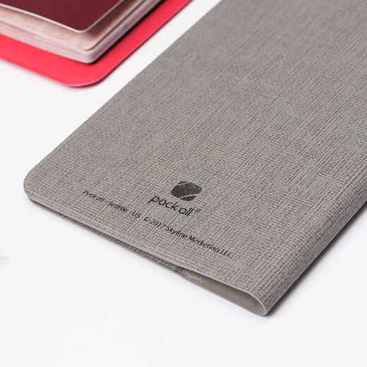 Reisescheibe Multifunktional-Funktional Passport Clip Storage Bag Overseas ID-Kartenschutzabdeckung Grau gleich Größe gleich groß Größe