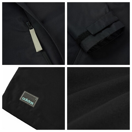 ADIDAS Adidas three-in-one jacket men's and women's autumn and winter new outdoor windproof warm cotton sports jacket black JL8263 counter genuine water-repellent and splash-proof XL