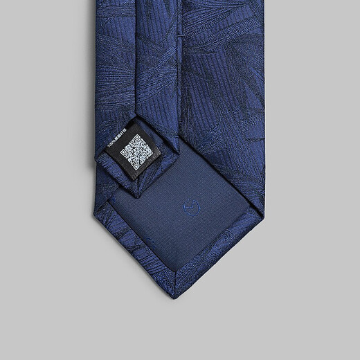Jinlilai Men's Chinese Style Retro Bamboo Jacquard Blue Business Casual Tie Vêtements formels pour hommes 大类 -55P2