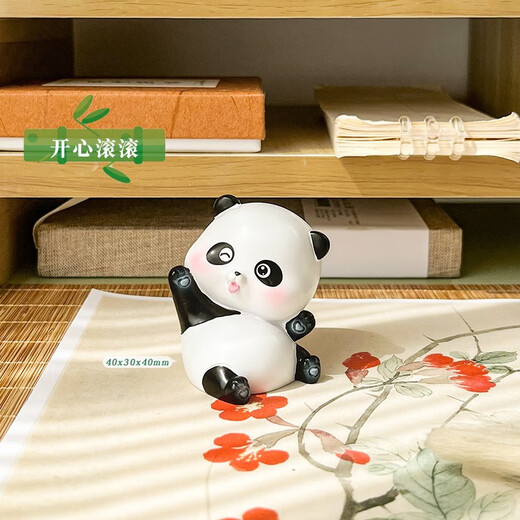Bezaubernde Katzen-Desktop-Ornamente für Büro Mädchen Geburtstag Geschenke für Mädchen High-End-Gefühle für Freundin praktische kulturelle und kreative Geschenke für Panda Rolling Ornamente Set von vier + exquisiten Geschenkboxen