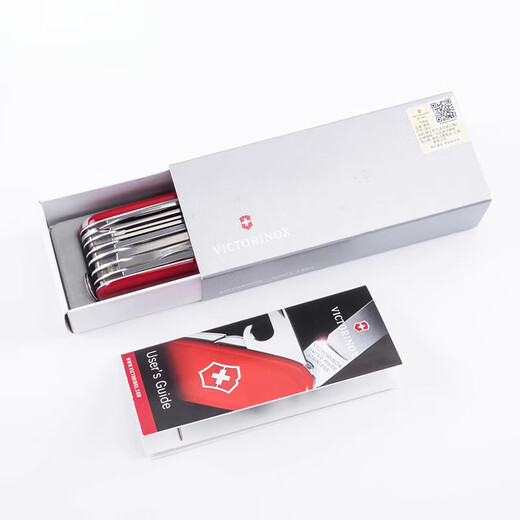 
Gift Swiss Army Knife 91MM16795 Outdoor Multifunctional Knife Folding Knife 60 9cm9cm Red