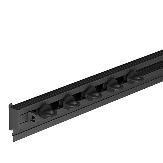 Blackout self-adhesive curtains without punching track pulley hidden track adhesive top-mounted Velcro curtain rod perforated type V-shaped thickened invisible white top-mounted type 1.6 meters