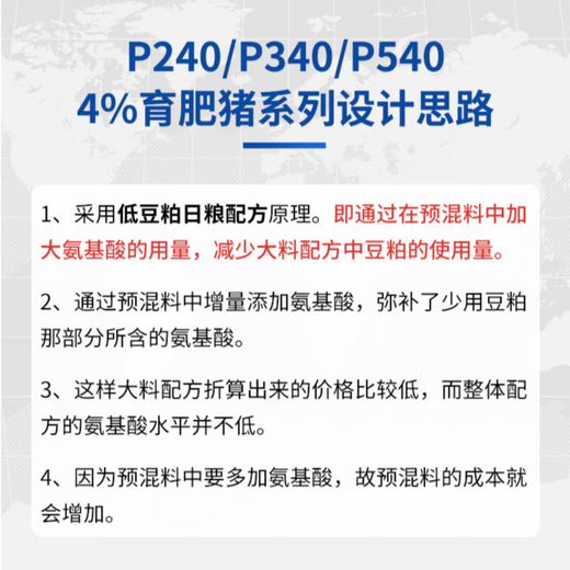 Chuanshi P240 4% piglet premix pig feed piglet net weight 20kg pig feed Beinong Chuanshi 20kg