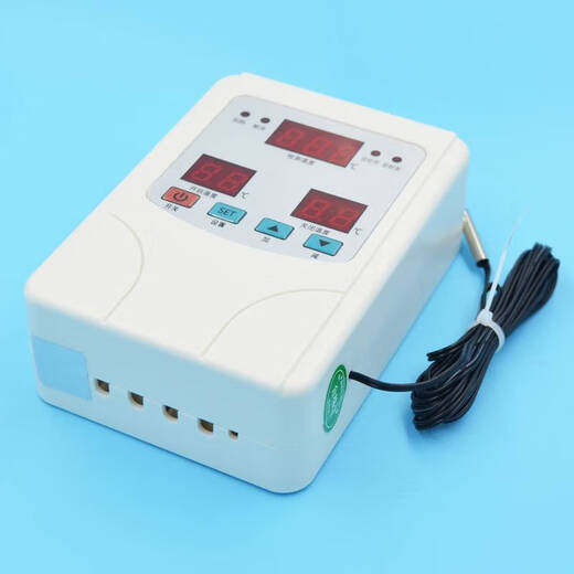 XMSJ大功率5000瓦数显温控器 9905A智能温度控制器全自动电子控温开关 9905A无遥控+热水探头 可以直接