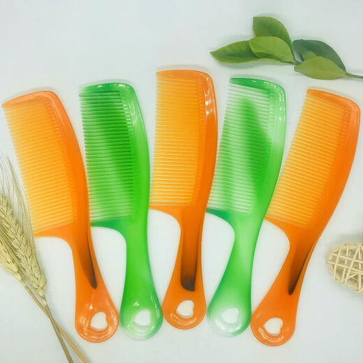 [Offre spéciale à durée limitée] Discount grand peigne de clinker de tendon de bœuf sans perle de dents de peigne de cheveux antistatiques de cheveux raides sans dents - pas de cheveux à cheveux [2 paquets de jaune]