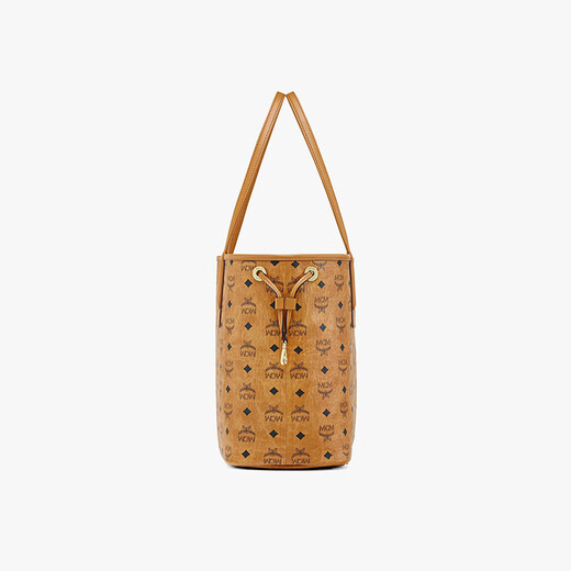 MCM Commuting Popular LIZ Medium Reversible Mother Tote Shopping Bag Cognac Color Christmas Gift