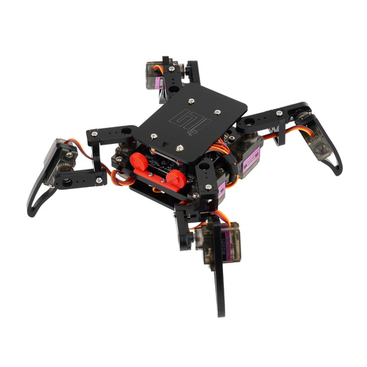 
UREBOT URB intelligent programming robot spider four-legged bionic children's toys APP control programming education enlightenment learning kit D package: standard version + ultrasonic + remote control (black) assembly