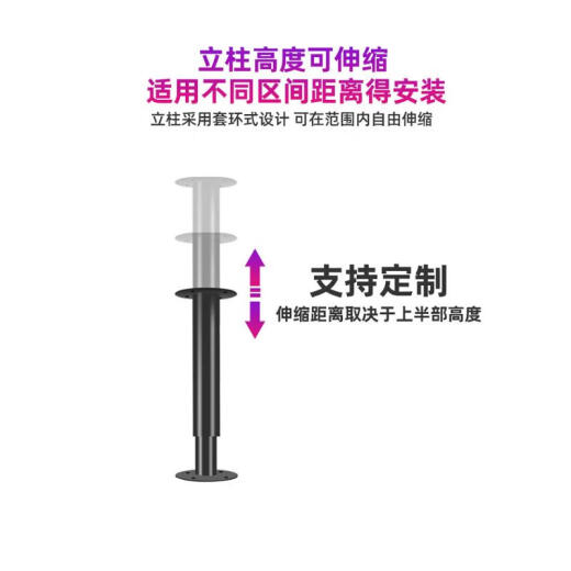 双幼电视多面旋转支架360度免打孔挂架快餐商店汽车4S店售楼部展厅架 落地底盘款立柱固定高度1390mm