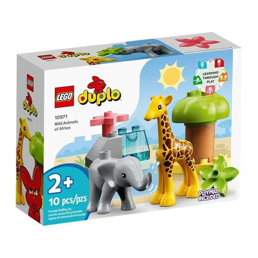 LEGO LEGO La serie Duplo de los personajes de cuento de hadas de LEGO Bloques de construcción reunidos Regalo de cumpleaños de los juguetes para niños 10971 African Wild Animals