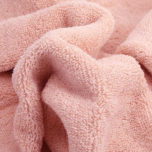 Jieyu 2 pieces pure cotton face towel household soft absorbent cotton bath towel skin large face towel pure cotton face towel (pink + blue