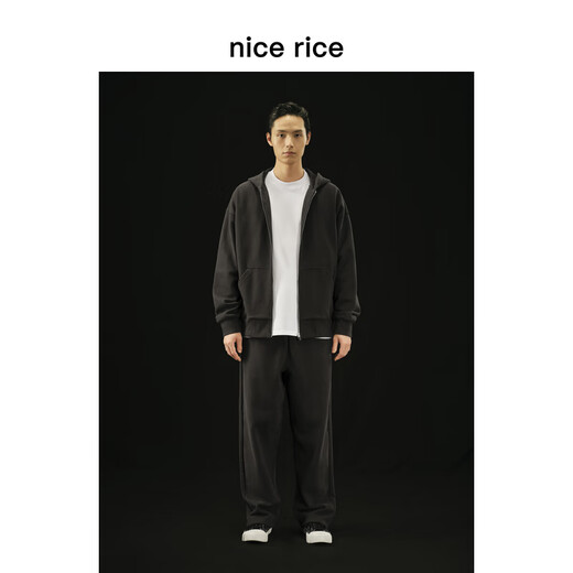 
nice rice good rice r. Series 500G cotton straight casual trousers [same style in the mall] NCQ12027 black (500g) S