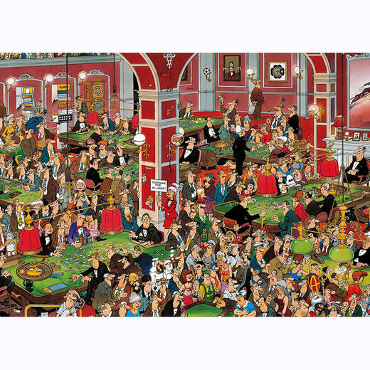 Taoli Shijia Crazy Town Weekend Jumbo Puzzle 1000 Stück mit Fotorahmen JVH Cartoon Erwachsener Kinderspielzeuggeschenk Verrückter Park-M1047 1000 Stück Holz Puzzle Geschenkbox Set zum Brechen