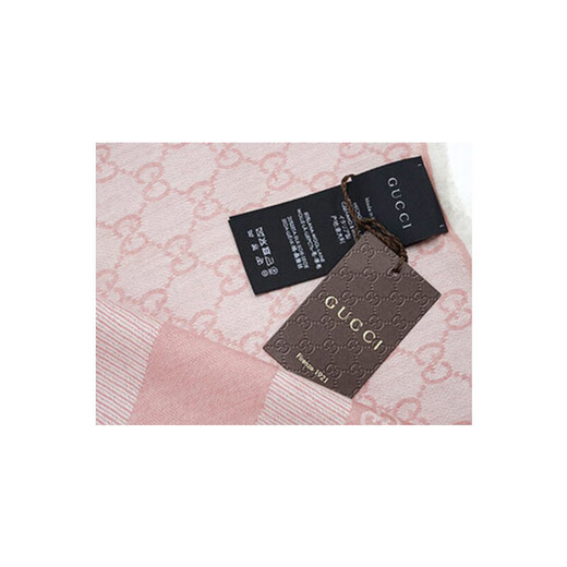Gucci Gucci scarf autumn and winter shawl tassel double G pattern wool Gucci warm fashion couple scarf scarf pink double G pattern 281942 3G704 6978