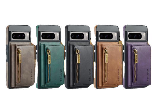 YouSer eignet sich für Wallet Card Case für Google Google Pixel 8pro Wireless Lading Mobiltelefonkoffer 7pro mit Card Bag Mobiltelefon Hülle 7A Plug-in-Karte 6pro elektromagnetische 6a Zwei-in-Eins-5-5A-Noble Lila Ladekoffer + Magnetic Card Bag One Shell Multi-Purpur Google Pixel 8