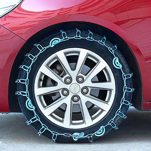 Auto Tire Anti-Slip Chain Sedan Sev Send Sup внедорожный пикап автомобилей Universal Snow Amergency Chain шифрование жирное белое 15565R14 Bold 2 куски