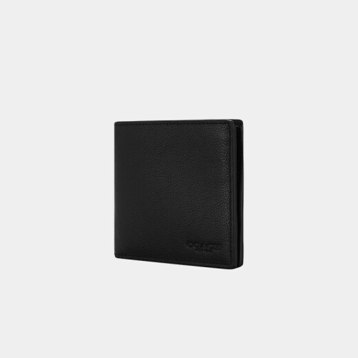 Entrenador (entrenador) [Suministro directo de marca] PAQUETA DE LA CARD DE LA BILLA CORTA CAJA DE PAQUETA MENOS Juego de regalo de cuero negro CS433blk