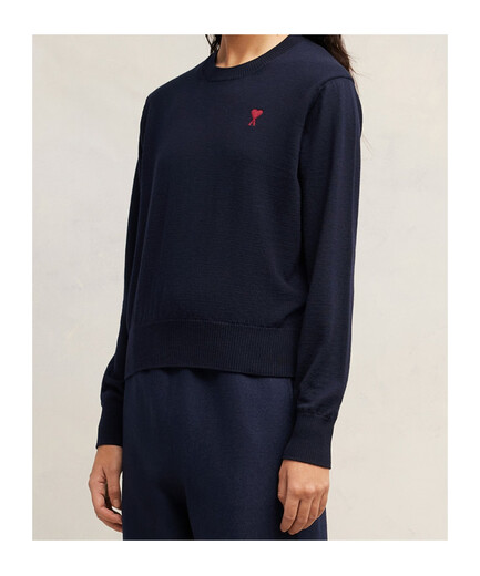 Ami Paris 25SS Круглый шейный свитер женский цвет Bffks111kn0025. 20 XS