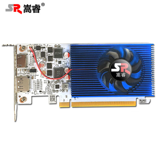 
Songrui Collection Half-Height Knife Card Graphics Card Brand New GTX1060/1050TI/1650/1030/RX550 Server Industrial Control All-in-One Mini Case OPS Computer Graphics Card 2-screen GT1030 4G D4 Office Knife Card DP+HDMI