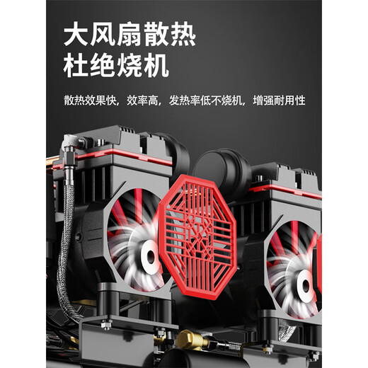 XMSJ oil-free air compressor small woodworking spray paint car beauty pump high pressure air compressor 160L-8800 15L-S16802 high-efficiency air compressor woodworking
