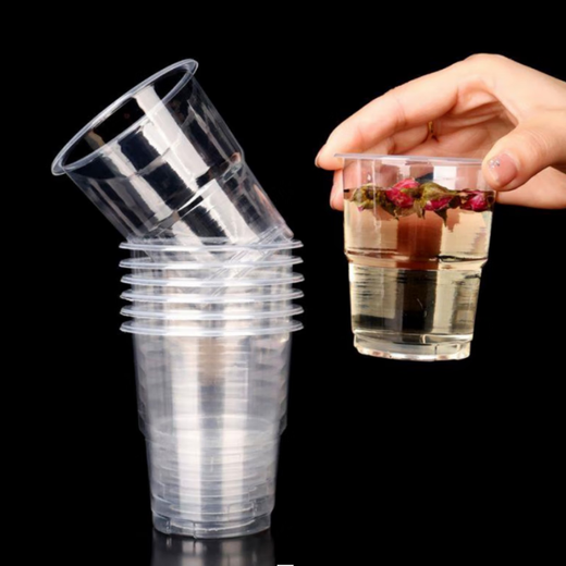 Muke 18.9 yuan buy 50 get 50 disposable hard aviation cup water cup high temperature resistant crystal cup for home use plus 160 type丨pattern style 50 pieces (buy 50 get 50 free丨get 100)