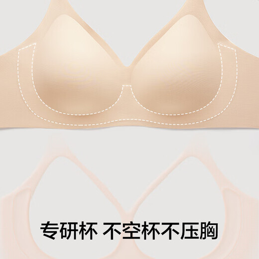Youkeshu underwear women's soft support gathering and collecting breasts without marks and preventing sagging without steel rings, large breasts and small bras