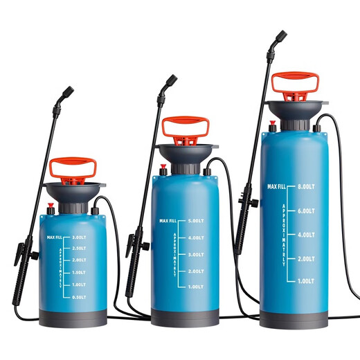 Delixi sprayer, watering can, pesticide spraying artifact, agricultural small disinfection, household watering, pesticide spray gun, 8L upgraded thickened version + copper telescopic spray rod, original delivery