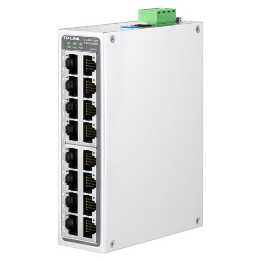TP-LINK TP-LINK 5-port 8-port 16-port industrial Ethernet switch 100M Gigabit enterprise-grade splitter hub monitoring splitter rail wall-mounted installation TL-SL1216 industrial grade/14 ports 100M 2-port Gigabit does not include power supply as standard