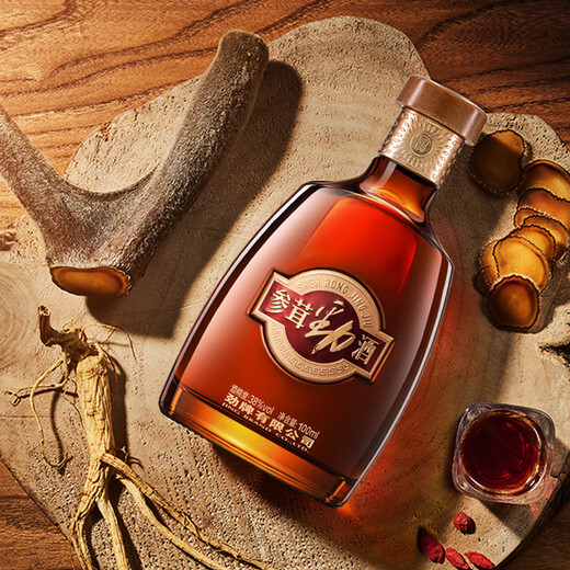 Jinpai 38-degree ginseng wine gift box high-end gift collection and drink wine holiday gift 38-degree 100mL 6 bottles Jinpai ginseng wine gift box portable