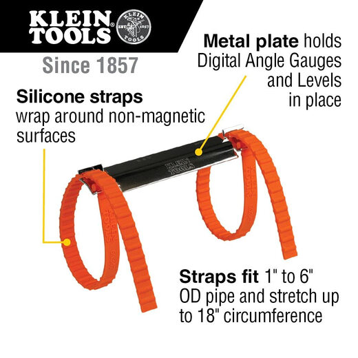 Klein Tools Digital Electronic Level and Angle Gauge Tool Kit with Plumber's Strap