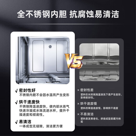 Xiaomi (MI) Mijia Xiaomi dishwasher 12 sets large-capacity dishwasher hot air drying stove embedded washing, disinfection, drying and storage integrated dual-drive frequency conversion 7-day storage WQP12-01