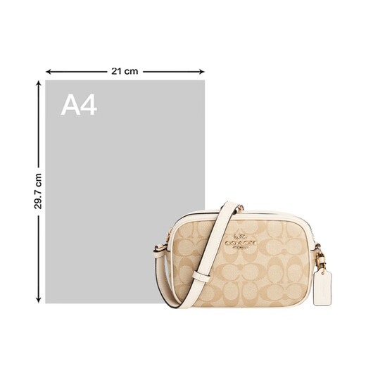 Trainer Frauen PVC mit Leder One-Shoulder Crossbody Bag Light Khaki mit weißem C9926imdqc