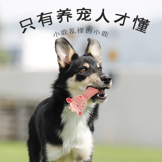 EETOYS Pink Deer Dog Latex Toy, Fun, Sounding, Interactive Teeth Cleaning, Companion and Boredom Relief Pet Supplies