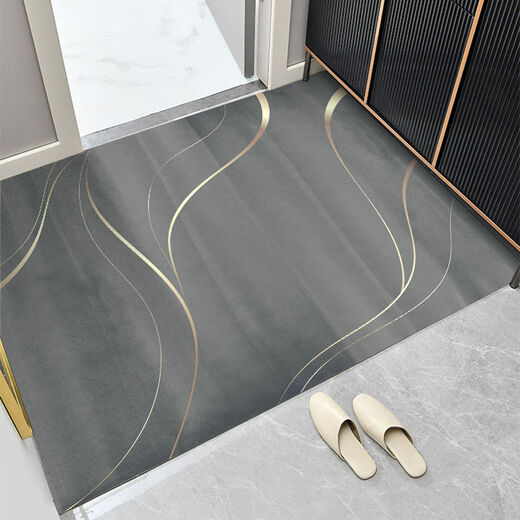 Beiyan entrance floor mat, entrance door mat, door mat, cuttable entrance floor mat, entrance door, water-absorbent non-slip carpet, light luxury-ca 120cm*180cm