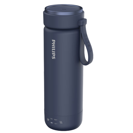 飞利浦（PHILIPS）烧水杯保温杯加热水杯壶迷你便携式旅行出差恒温杯男女士商务礼品