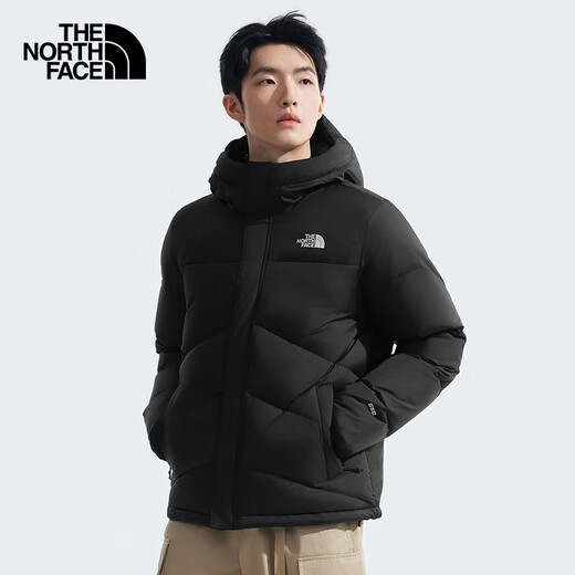 The North Face down jacket men's outdoor waterproof warm goose down jacket 8929 black/4H0 L