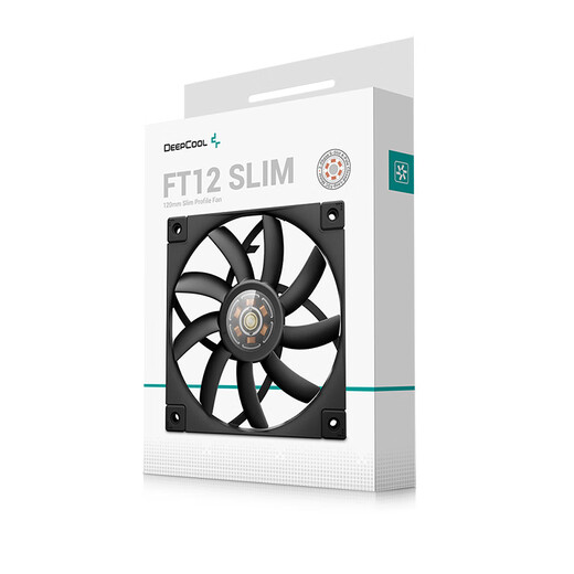 
Kyushu Fengshen (DEEPCOOL) FT12 12cm thin fan ITX chassis fan (4PIN interface/PWM temperature control/white light/bearing visualization/12015 Specifications)