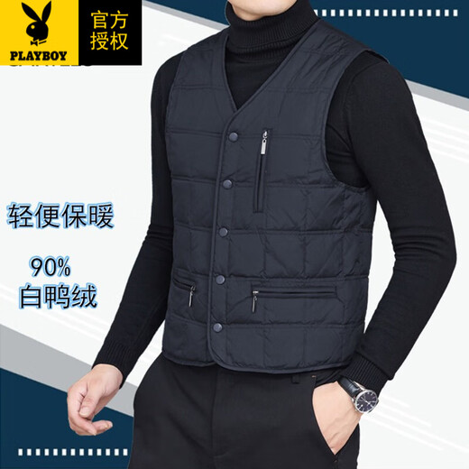 Playboy (Playboy) Down Vest Winter Men de mediana edad y ancianos.