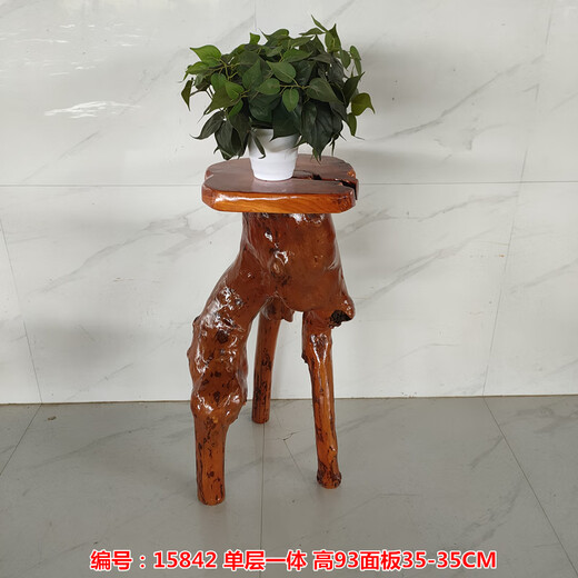 
Pupan Shengyu direct sale solid wood root carved shelf natural tree roots whole multi-layer bonsai fish tank base original 15921 double layer